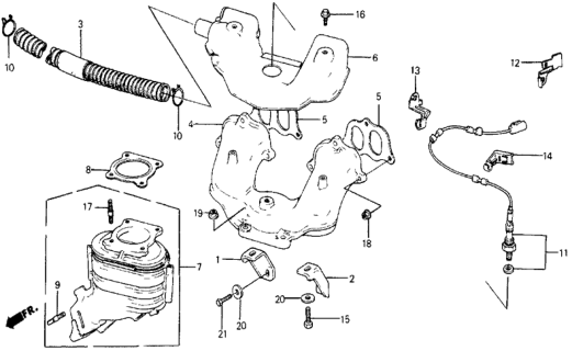 1985 Honda Civic Exhaust Manifold Diagram