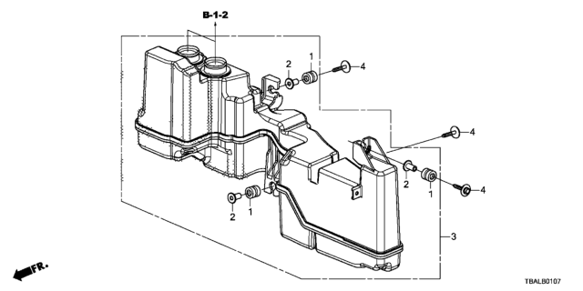 2021 Honda Civic Resonator Chamber (2.0L) Diagram