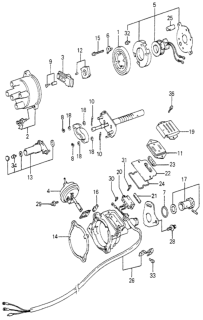 1982 Honda Prelude Bolt-Washer Diagram for 90048-PA1-006