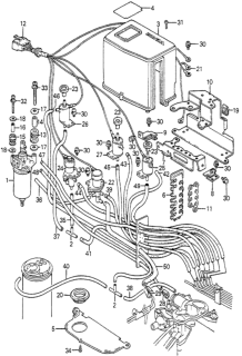 1981 Honda Prelude Label, Control Box Diagram for 36022-PB3-692