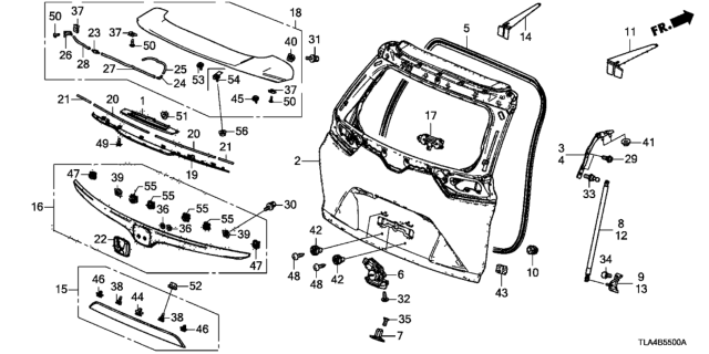 2019 Honda CR-V Stud, Ball Diagram for 90109-TLA-A01