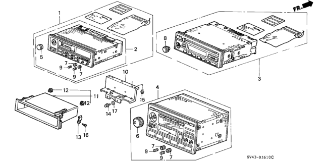 1996 Honda Accord Auto Radio Diagram