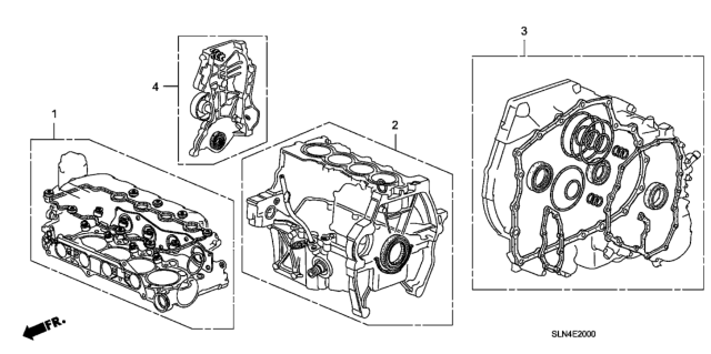 2007 Honda Fit 5 Door BASE KA 5MT Gasket Kit Diagram