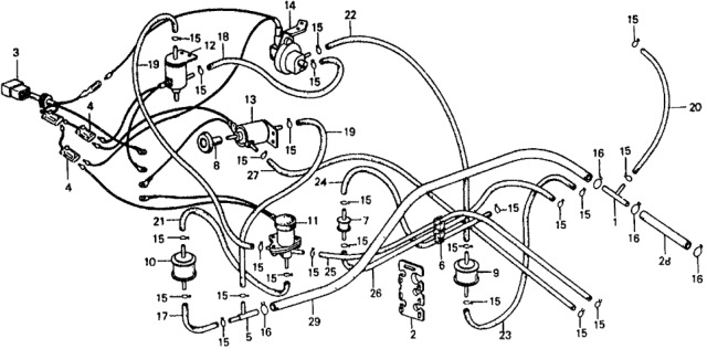1978 Honda Civic 5 Door ** KH HMT HMT Control Valve Diagram