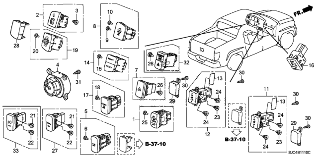 2008 Honda Ridgeline Switch Diagram