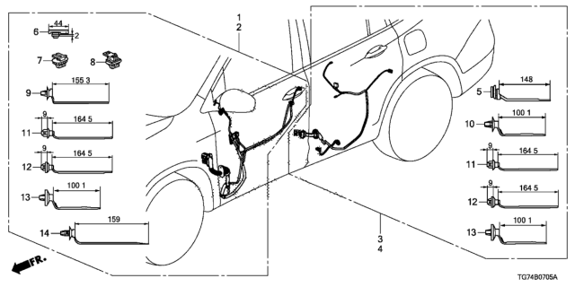 2021 Honda Pilot Wire Harness Diagram 6