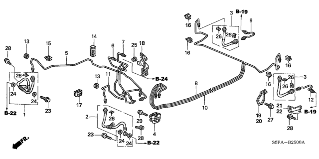 2005 Honda Civic Brake Lines Diagram