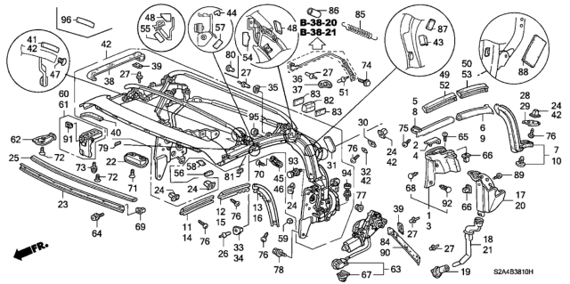 2000 Honda S2000 Bolt, Flange (8X16) Diagram for 95701-08016-08