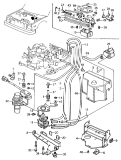 1981 Honda Civic Rubber, Protector Diagram for 18726-PB3-680