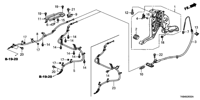 2012 Honda Odyssey 5 Door LX KA 5AT Parking Brake Diagram