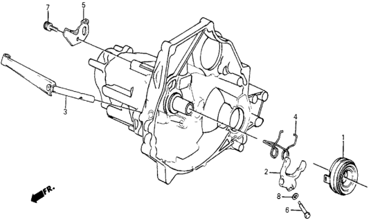 1984 Honda Civic 5 Door DX KA 5MT MT Clutch Release Diagram