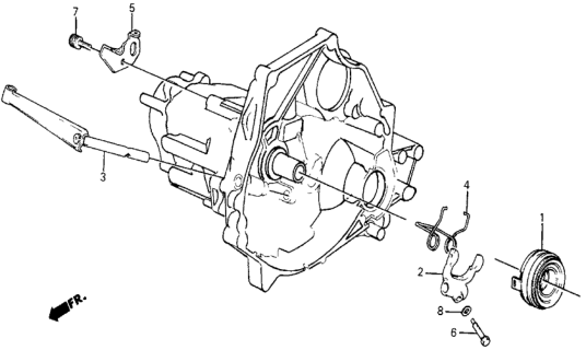 1987 Honda Civic MT Clutch Release Diagram