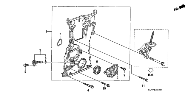 2007 Honda Element Chain Case Diagram