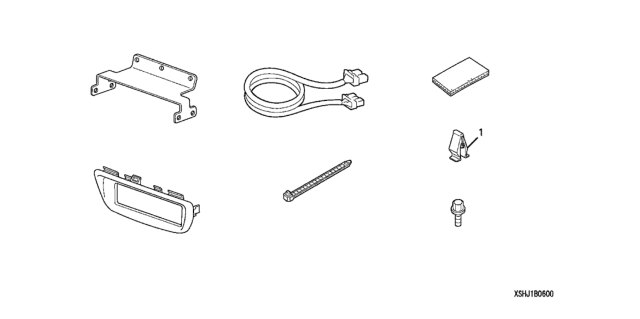 2008 Honda Odyssey 5 Door EXL-T (PAX) KA 5AT Audio Attachment Diagram