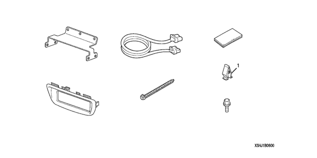 2007 Honda Odyssey Audio Attachment Diagram