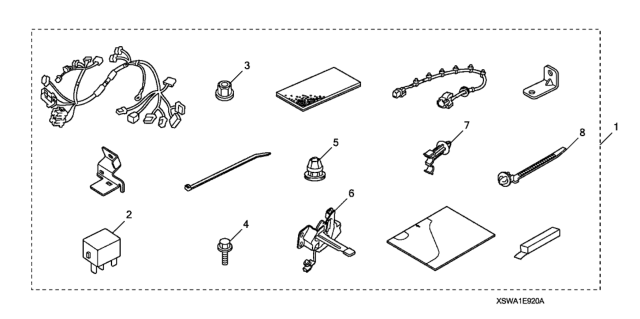 2009 Honda CR-V 5 Door EX-L (4WD) KA 5AT Remote Engine Starter Attachment (Without Security) Diagram