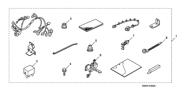 2008 Honda CR-V Remote Engine Starter Attachment (Without Security) Diagram