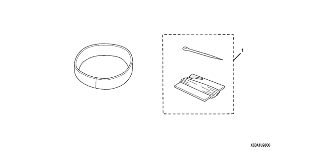 2007 Honda Accord 4 Door EX KA 5AT Steering Wheel (Leather) Diagram