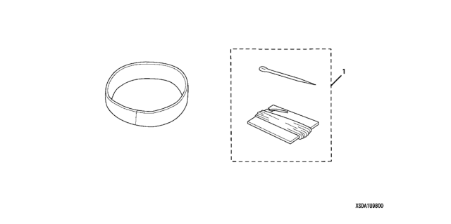 2007 Honda Accord Steering Wheel (Leather) Diagram