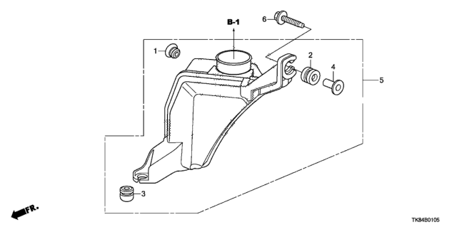 2012 Honda Odyssey 5 Door LX KA 5AT Resonator Chamber Diagram