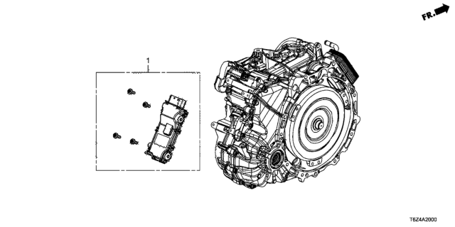 2021 Honda Ridgeline 4 Door BLACK KA 9AT AT Control Unit (9AT) Diagram