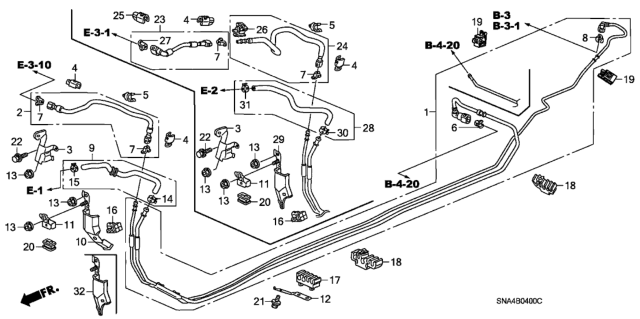 2006 Honda Civic Fuel Pipe Diagram