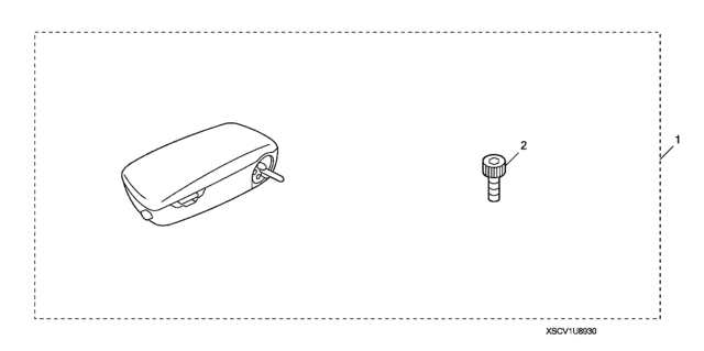 2008 Honda Element 5 Door SC KA 5AT Driver Side Armrest (W/Storage) Diagram