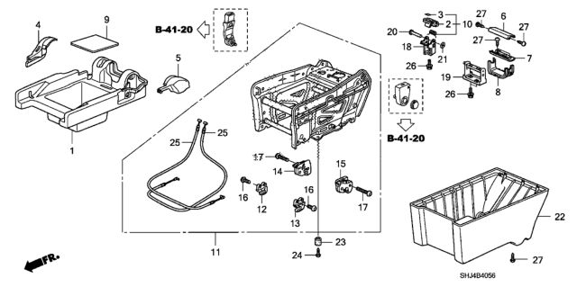 2008 Honda Odyssey Knob, Middle Center Seat Latchoff *NH167L* (GRAPHITE BLACK) Diagram for 81938-SHJ-A22ZF