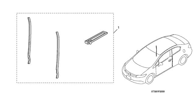 2012 Honda Civic Deg *B-586* Diagram for 08P20-TS8-190