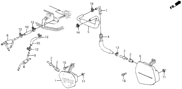 1989 Honda Civic 5 Door ** (WAGOVAN) KA 5MT Breather Chamber Diagram