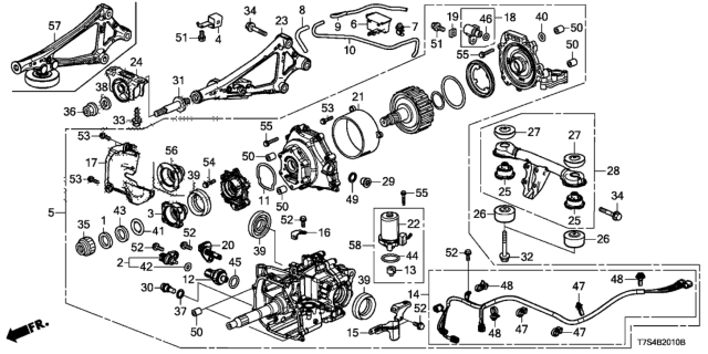 2017 Honda HR-V Rear Differential - Mount Diagram