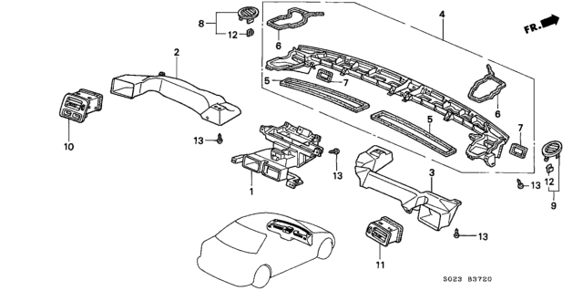 2000 Honda Civic Duct Diagram