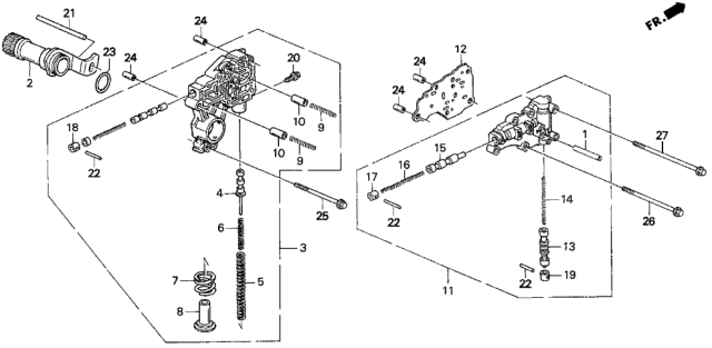 1993 Honda Del Sol 2 Door SI KL 4AT AT Regulator Diagram