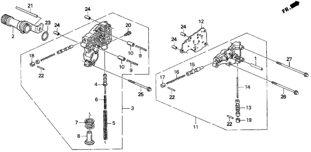 1997 Honda Del Sol AT Regulator Diagram