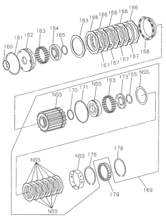 1996 Honda Passport AT Clutch Diagram 1