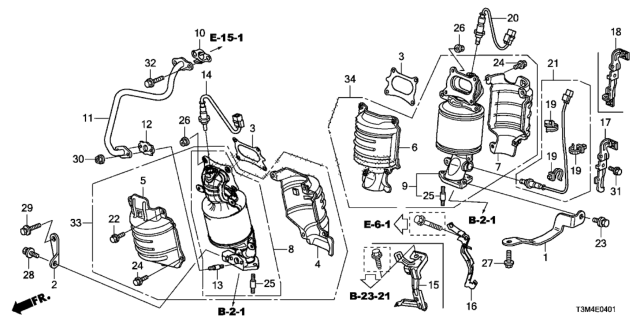 2017 Honda Accord Converter (V6) Diagram