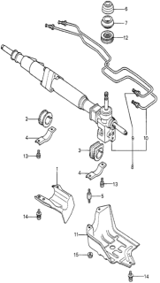 1981 Honda Accord Splash Guard, L. Diagram for 53692-689-670