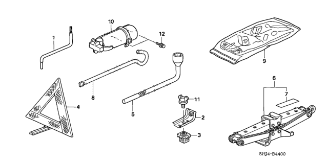 2005 Honda Odyssey Grommet Diagram for 74652-SHJ-A00