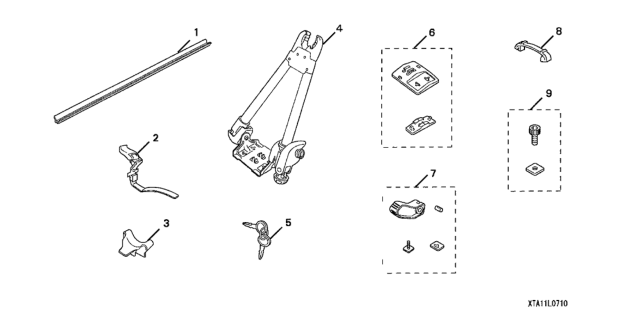 2004 Honda Element Bike Attachment Diagram