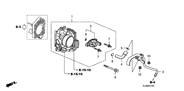 2007 Honda Fit Bolt, Purge Control Solenoid Diagram for 90002-RSH-E00