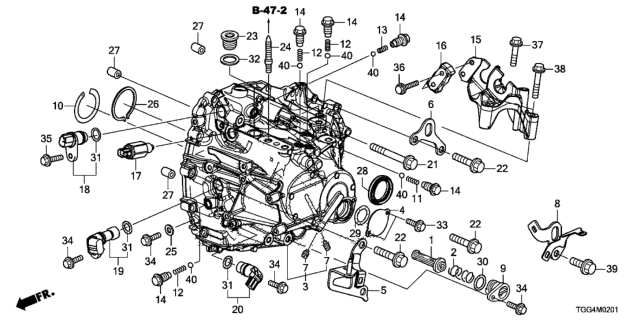 2017 Honda Civic Weight Diagram for 24602-54W-000
