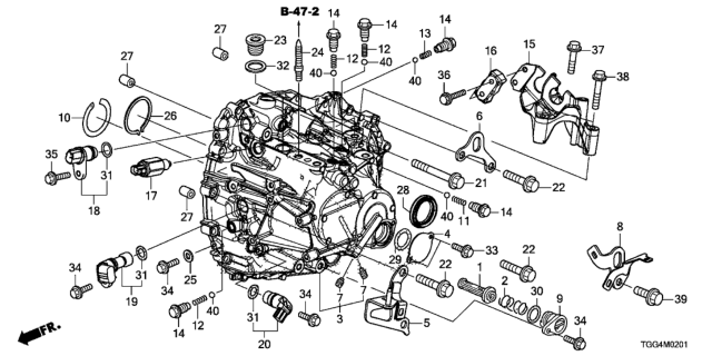 2017 Honda Civic Pick Up Assembly Diagram for 28810-R5L-014