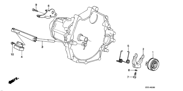 1987 Honda Accord MT Clutch Release Diagram