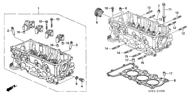 2005 Honda Insight Bolt, Sealing (12MM) Diagram for 12208-PHM-300