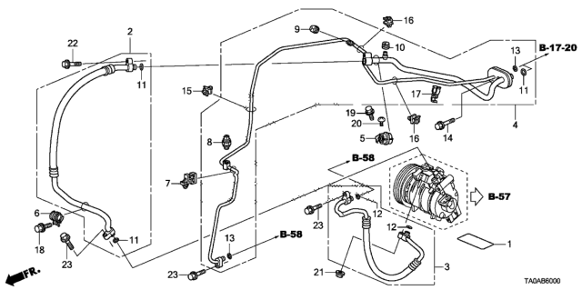 2012 Honda Accord Hose, Discharge Diagram for 80315-TA5-A01