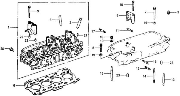 1978 Honda Civic Guide, Exhuast Valve (Over Size) Diagram for 12209-634-670