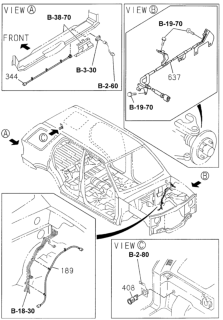 2002 Honda Passport Wire Harness Ext, L. Sensor Diagram for 8-97287-431-0