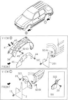 1999 Honda Passport Screw (6X20) Diagram for 8-94321-767-1