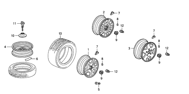 2007 Honda Accord Wheel Disk Diagram