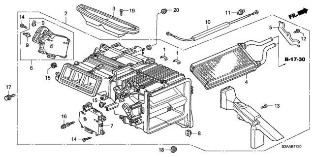 2008 Honda S2000 Cable, Water Valve Control Diagram for 79544-S2A-A01
